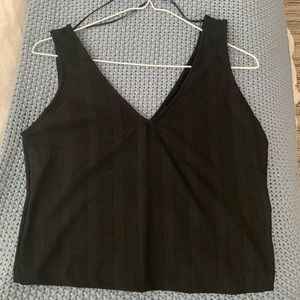 Zara black crop top